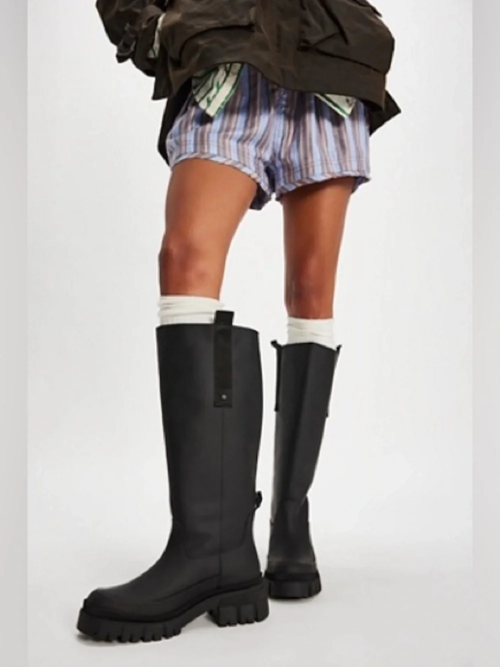 NWT Barbour Saidie Tall Boots in Black